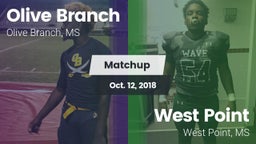Matchup: Olive Branch High vs. West Point  2018