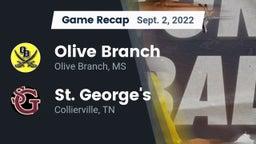 Recap: Olive Branch  vs. St. George's  2022