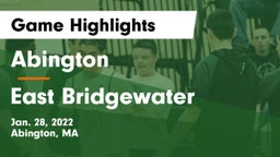 Abington  vs East Bridgewater  Game Highlights - Jan. 28, 2022