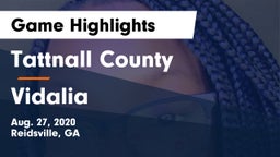 Tattnall County  vs Vidalia  Game Highlights - Aug. 27, 2020
