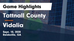 Tattnall County  vs Vidalia  Game Highlights - Sept. 10, 2020