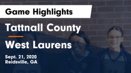 Tattnall County  vs West Laurens  Game Highlights - Sept. 21, 2020