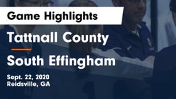 Tattnall County  vs South Effingham  Game Highlights - Sept. 22, 2020