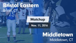 Matchup: Bristol Eastern vs. Middletown  2016