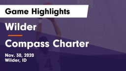 Wilder  vs Compass Charter Game Highlights - Nov. 30, 2020