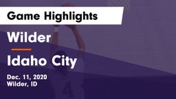 Wilder  vs Idaho City Game Highlights - Dec. 11, 2020