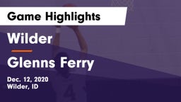 Wilder  vs Glenns Ferry Game Highlights - Dec. 12, 2020