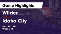 Wilder  vs Idaho City Game Highlights - Feb. 12, 2021