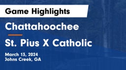 Chattahoochee  vs St. Pius X Catholic  Game Highlights - March 13, 2024