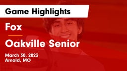 Fox  vs Oakville Senior  Game Highlights - March 30, 2023