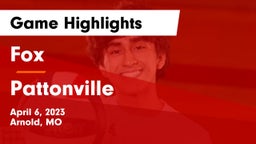 Fox  vs Pattonville  Game Highlights - April 6, 2023