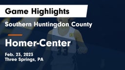 Southern Huntingdon County  vs Homer-Center  Game Highlights - Feb. 23, 2023
