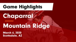 Chaparral  vs Mountain Ridge  Game Highlights - March 6, 2020