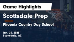 Scottsdale Prep  vs Phoenix Country Day School Game Highlights - Jan. 26, 2023