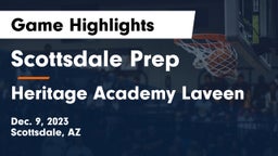 Scottsdale Prep  vs Heritage Academy Laveen Game Highlights - Dec. 9, 2023