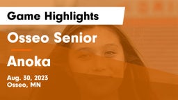 Osseo Senior  vs Anoka  Game Highlights - Aug. 30, 2023