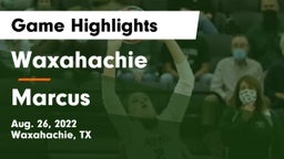 Waxahachie  vs Marcus Game Highlights - Aug. 26, 2022