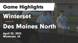 Winterset  vs Des Moines North  Game Highlights - April 25, 2023