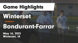 Winterset  vs Bondurant-Farrar  Game Highlights - May 16, 2023