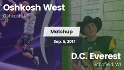 Matchup: Oshkosh West High vs. D.C. Everest  2017