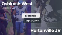 Matchup: Oshkosh West High vs. Hortonville  JV 2018