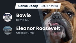 Recap: Bowie  vs. Eleanor Roosevelt  2023