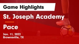 St. Joseph Academy  vs Pace  Game Highlights - Jan. 11, 2022