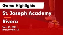 St. Joseph Academy  vs Rivera  Game Highlights - Jan. 13, 2022