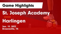 St. Joseph Academy  vs Harlingen  Game Highlights - Jan. 19, 2022