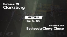 Matchup: Clarksburg High vs. Bethesda-Chevy Chase  2016