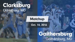 Matchup: Clarksburg High vs. Gaithersburg  2016