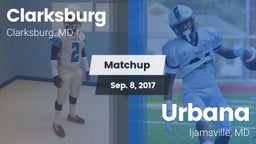 Matchup: Clarksburg High vs. Urbana  2017