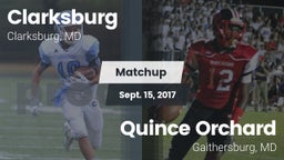 Matchup: Clarksburg High vs. Quince Orchard  2017