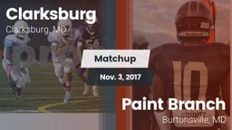 Matchup: Clarksburg High vs. Paint Branch  2017