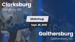 Matchup: Clarksburg High vs. Gaithersburg  2018