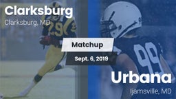 Matchup: Clarksburg High vs. Urbana  2019
