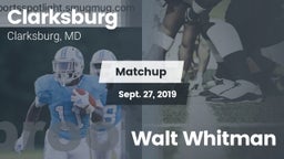 Matchup: Clarksburg High vs. Walt Whitman 2019