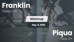 Matchup: Franklin  vs. Piqua  2016