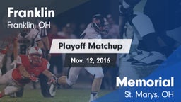 Matchup: Franklin  vs. Memorial  2016