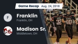 Recap: Franklin  vs. Madison Sr.  2018