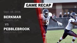 Recap: Berkmar  vs. Pebblebrook  2016