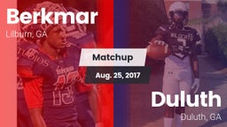 Matchup: Berkmar  vs. Duluth  2017