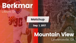 Matchup: Berkmar  vs. Mountain View  2017