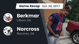 Recap: Berkmar  vs. Norcross  2017