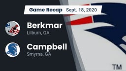 Recap: Berkmar  vs. Campbell  2020