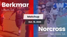 Matchup: Berkmar  vs. Norcross  2020