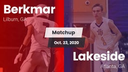 Matchup: Berkmar  vs. Lakeside  2020