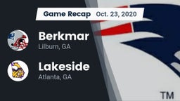 Recap: Berkmar  vs. Lakeside  2020