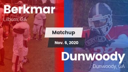 Matchup: Berkmar  vs. Dunwoody  2020