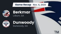 Recap: Berkmar  vs. Dunwoody  2020